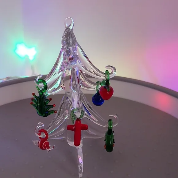 4pc Lot, Vtg. Blown Glass Christmas Trees - Picture 4 of 7